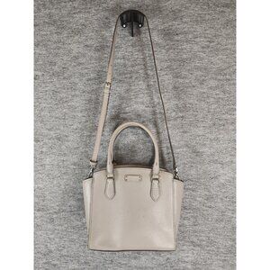 Kate Spade New York Crossbody J183 Grey Beige Silver Hardware 8 x 9 x 4.5